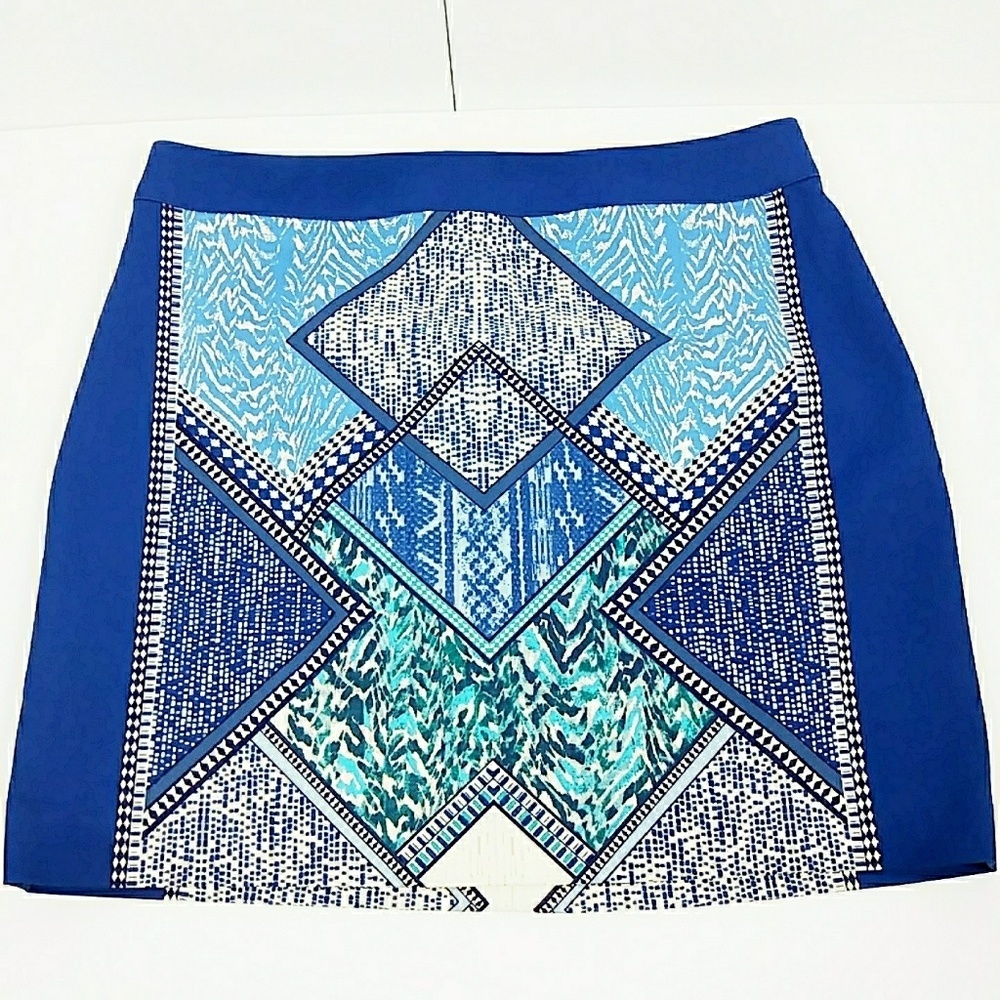 ⭐3/$30 H&M Royal Blue Animal Pattern Mini Skirt 8